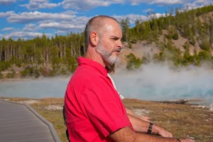 Dave, cofounder of MicroOffice Solutions , at Yellowstone National Park