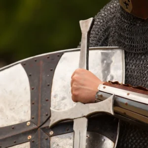 Knight with shield and sword