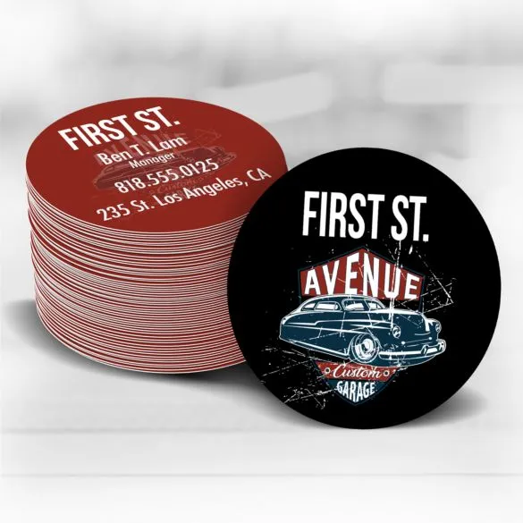 Example of Circle premium business cards