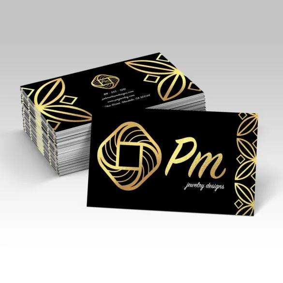 Example of FoilWORX premium business cards